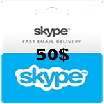 گیفت کارت 50 دلاری اسکایپ
